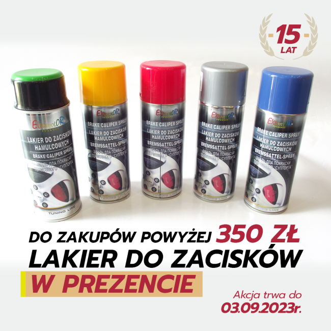 Lakier do zacisków GRATIS do każdego zakupu powyżej 350 PLN