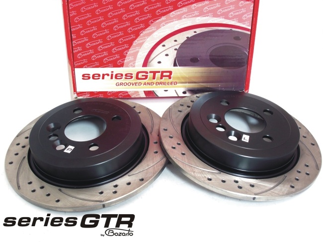 NOWOŚĆ tarcze hamulcowe Bozarto GTR wiercone i nacinane TYŁ Mini ONE Cooper Cooper S Cabrio Clubman Coupe Roadster