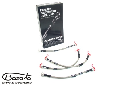 Sportowe przewody hamulcowe Goodridge w oplocie stalowym Audi A4 S4 B6 B7 Seat Exeo komplet