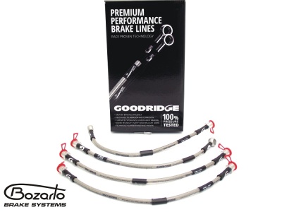 Sportowe przewody hamulcowe Goodridge w oplocie stalowym Audi A6 C5 sedan avant tylko Quattro VW Passat B5 syncro B5 FL 4motion komplet