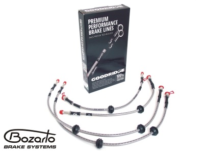 Sportowe przewody hamulcowe Goodridge w oplocie stalowym Audi A6 C7 A6 Allroad A7 Sportback komplet