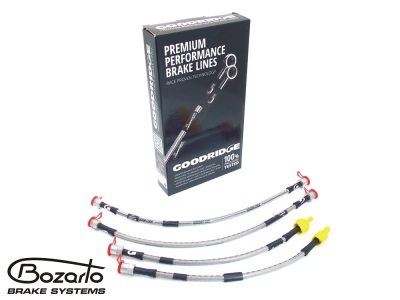 Sportowe przewody hamulcowe Goodridge w oplocie stalowym Audi A8 D2 4D2 4D8 2.5 TDi 2.8 V6 3.7 V8 4.2 V8 quattro komplet