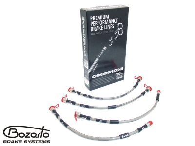 Sportowe przewody hamulcowe Goodridge w oplocie stalowym Audi A6 C6 S6 Sedan Avant Allroad komplet