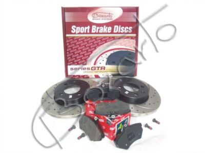 Zestaw hamulcowy PRZÓD tarcze 256x13 Bozarto GTR + klocki TRW VW Golf III TDi SEAT Toledo I Inca