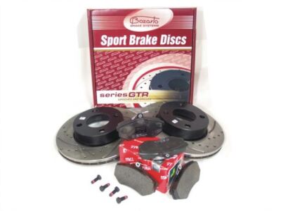 Zestaw hamulcowy PRZÓD tarcze 256x22 Bozarto GTR + klocki TRW AUDI 80 B4 sedan + Coupe 1.8 2.0 2.2 2.3