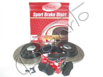 Zestaw hamulcowy PRZÓD tarcze 280x13 Bozarto GTR + klocki TRW AUDI A4 B5 1.6 1.8 1.9 TDI